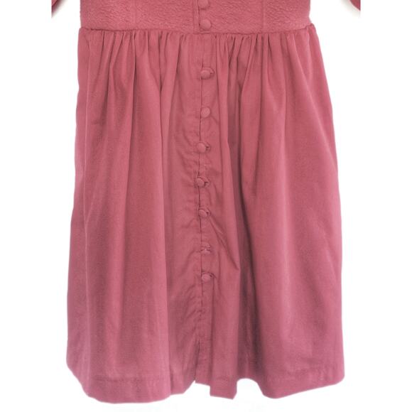 Anthropologie Red Puff-Sleeve Sweetheart Mini Dress - New - Medium - Picture 8 of 14